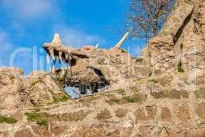 Dragons sculpture in Fantasy park of Uman, Ukraine