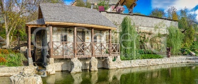 Traditional Ukrainian village in Uman, Ukraine