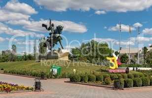 Alexander Suvorov square in Tiraspol, Transnistria