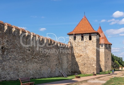 Fortress walls and towers of the Bender fortress, Moldova