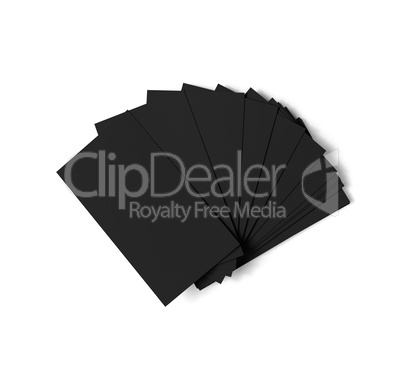 Black business cards