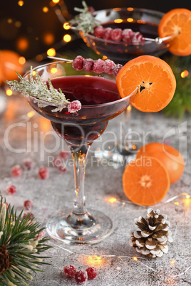 Christmas Cranberry Margarita