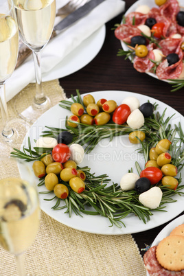 Christmas wreath - antipasto