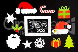 Frame, Christmas Decoration Accessories, Merry Christmas And A Happy 2022