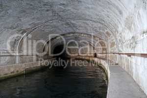 Submarine tunnel Hitler's Eye constructed by nazis in ww2 near Sibenik