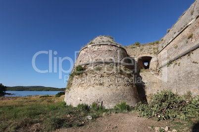 Fortress of St. Nicholas at the entrance to Sibenik Bay, Croatia
