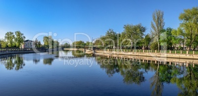 Ingul river embankment in Kropyvnytskyi, Ukraine