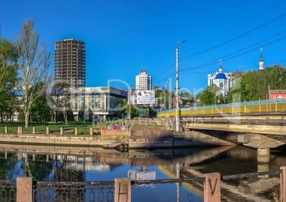 Ingul river embankment in Kropyvnytskyi, Ukraine