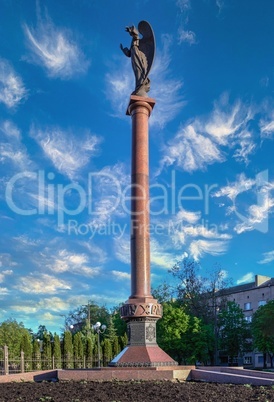 Statue of the Guardian Angel in Kropyvnytskyi, Ukraine