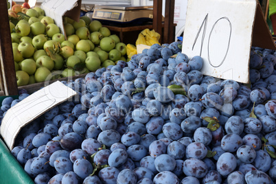 Fruits and vegetables at a bazaar in Croatia