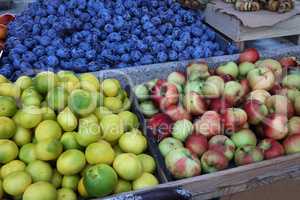 Fruits and vegetables at a bazaar in Croatia