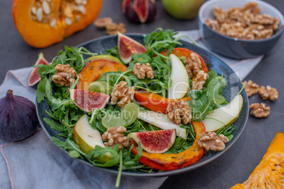 Kürbis Salat mit Feigen