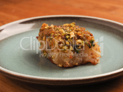 Syrian semolina cake with sugar syrup