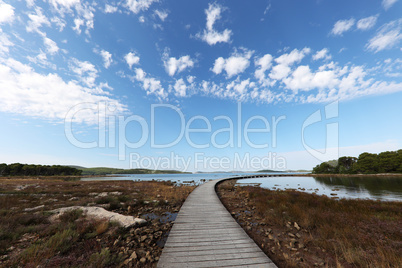 Beautiful scenery of the Adriatic coast in Croatia