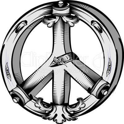 Decorative Pacifist symbol