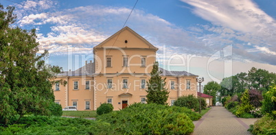 Historical castle on the embankment of Ternopil, Ukraine