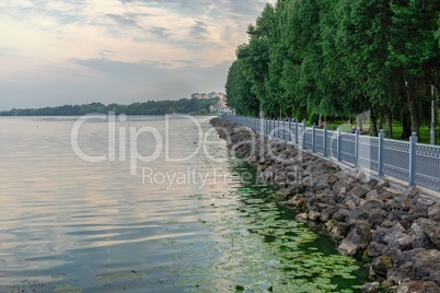 Summer morning in Ternopil, Ukraine