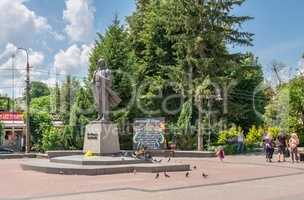 Monument to Vyacheslav Chornovil in Zolochiv, Ukraine