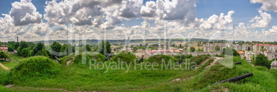 View of the city of Zolochiv in Ukraine