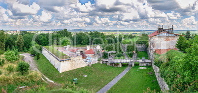 Solid walls of the Zolochiv Castle in Ukraine