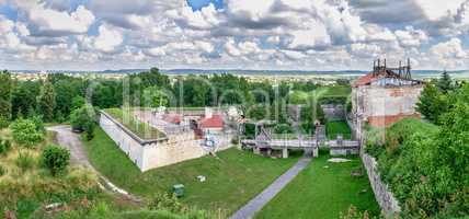 Solid walls of the Zolochiv Castle in Ukraine