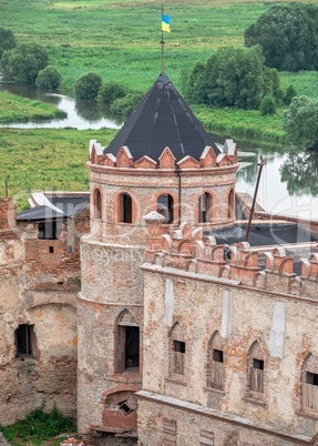 Tower in Medzhybish fortress, Ukraine