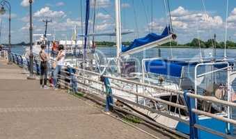 Dniester river embankment in Kherson, Ukraine