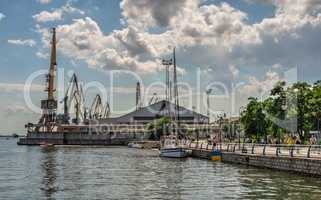 Dniester river embankment in Kherson, Ukraine