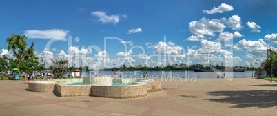 Dniester river embankment in Kherson, Ukraine