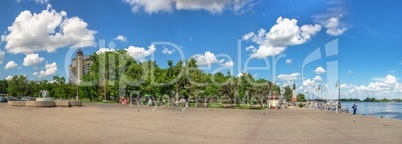 Dniester river embankment in Kherson, Ukraine