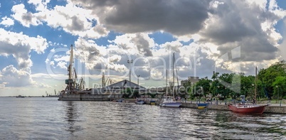 Dniester river embankment in Kherson, Ukraine