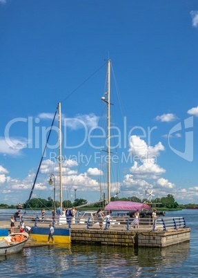 Dniester river embankment in Kherson, Ukraine