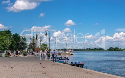 Dniester river embankment in Kherson, Ukraine