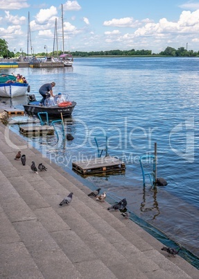 Dniester river embankment in Kherson, Ukraine