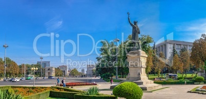 Monument to Stefan cel Mare in Chisinau, Moldova