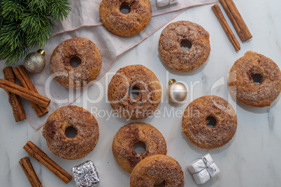 Weihnachtliche Lebkuchen Donuts
