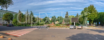 Theatre square in Ternopil, Ukraine