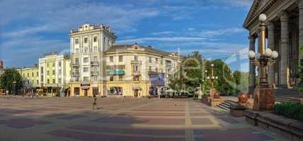 Theatre square in Ternopil, Ukraine