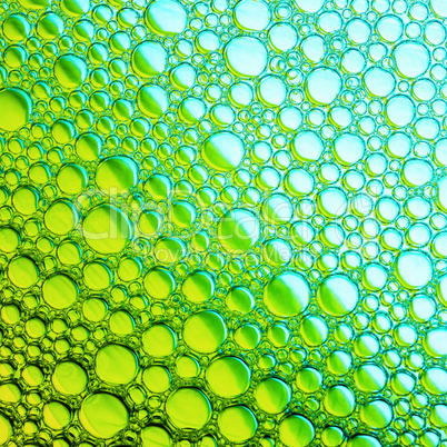 Фон зеленых пузырей
