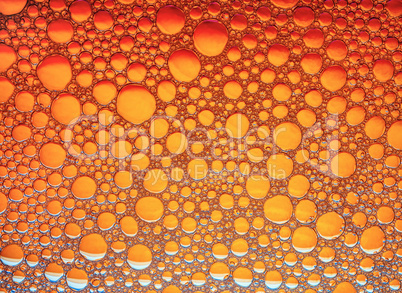 Orange bubbles background