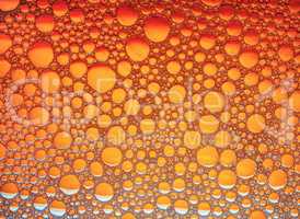 Orange bubbles background