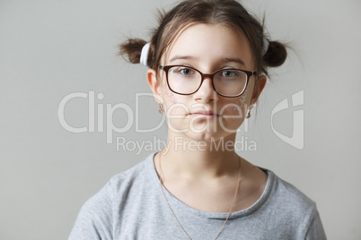 girl with glasses