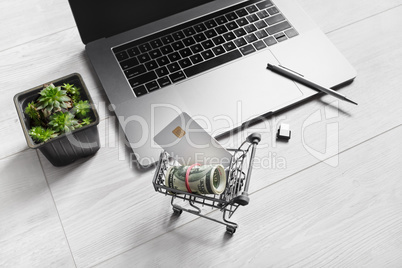 Online shopping concept