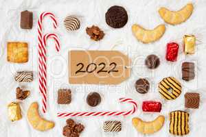 Candy Christmas Collection, Label, Text 2022, White Background