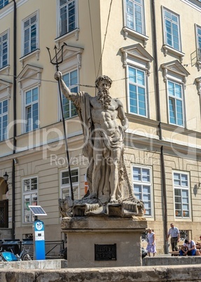 Market square in Lviv, Ukraine