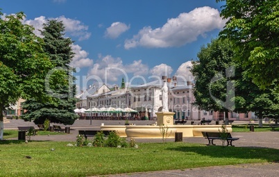 Vicheva square in Zhovkva, Ukraine