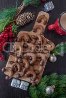 Schokoladen Kipferl, Weihnachtsplätzchen