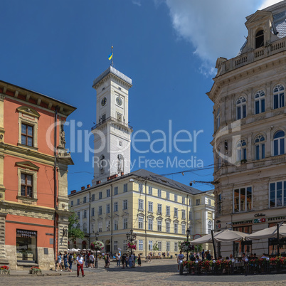 Town hall in Lviv, Ukraine