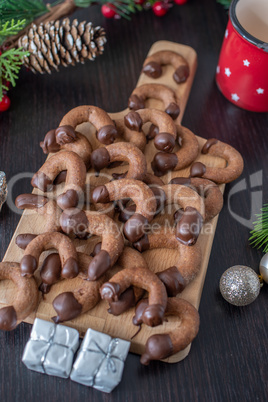 Schokoladen Kipferl, Weihnachtsplätzchen