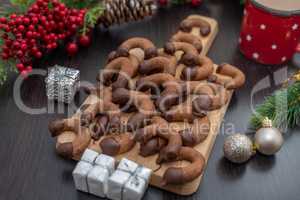 Schokoladen Kipferl, Weihnachtsplätzchen